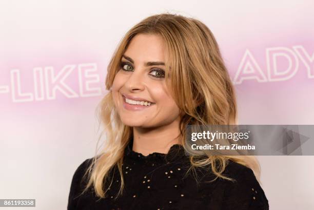 Actress Stephanie Simbari attends the premiere of Craftsmen Media Co.'s 'Lady-Like' at Academy Of Motion Picture Arts And Sciences on October 13,...