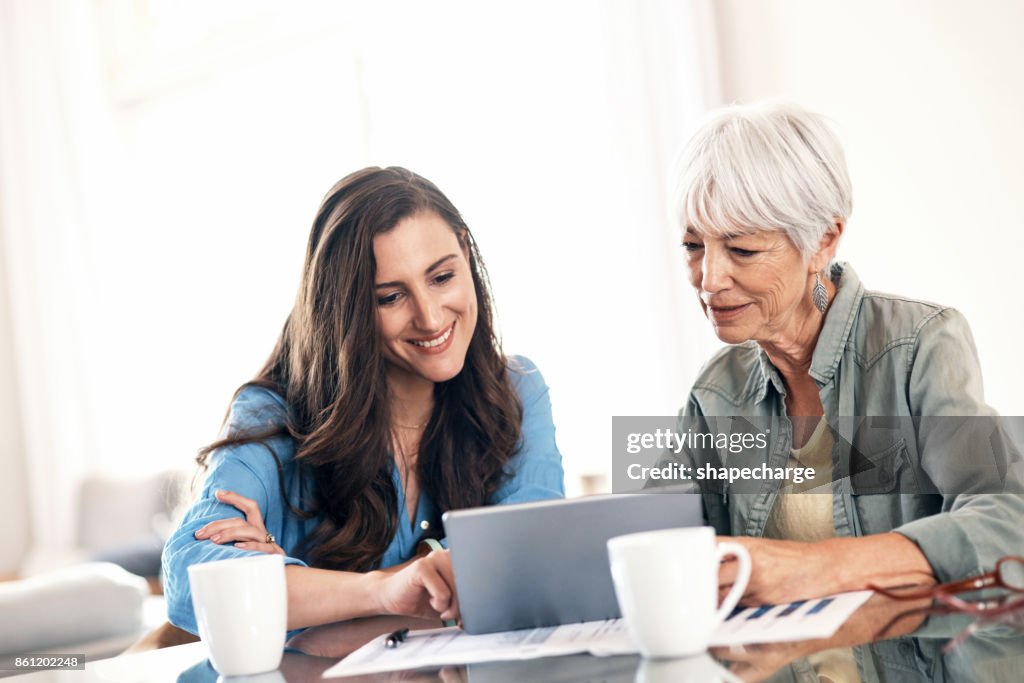 Helping mom with some of her home finances