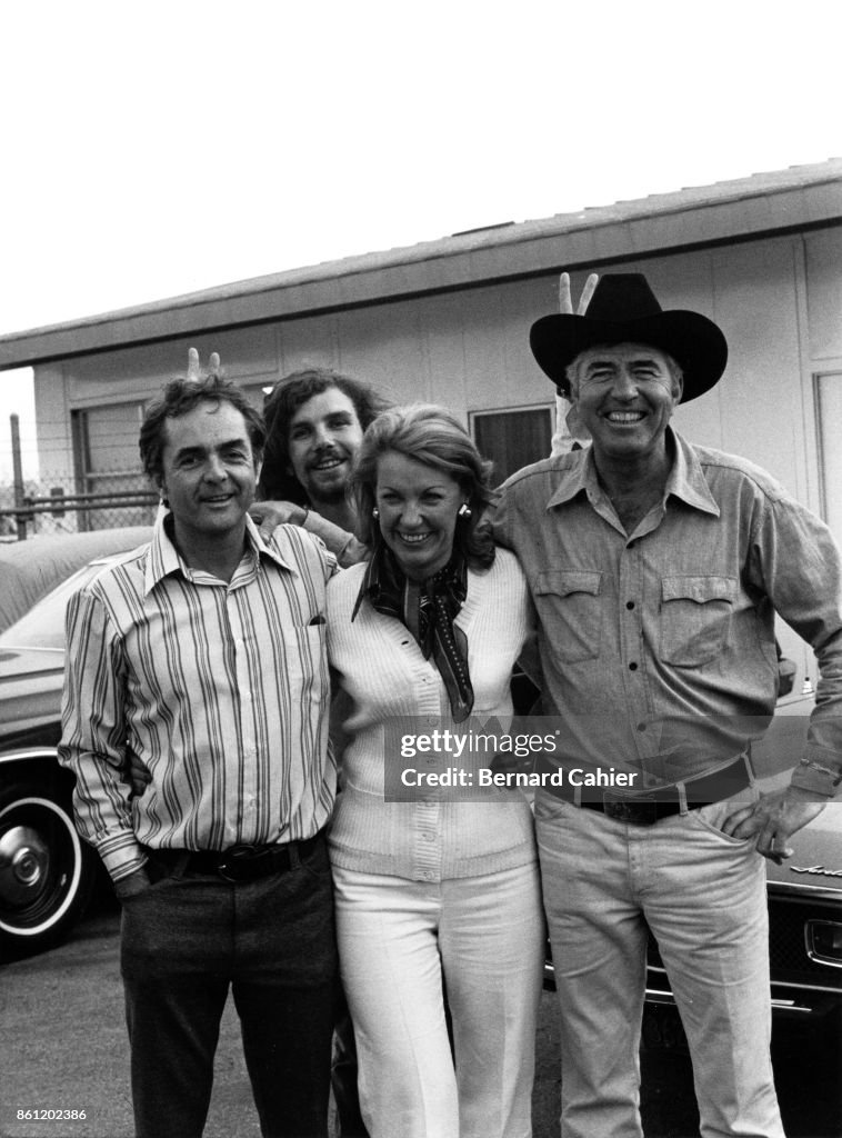 Phil Hill, Paul-Henri Cahier, Joan Cahier, Carroll Shelby, Los Angeles