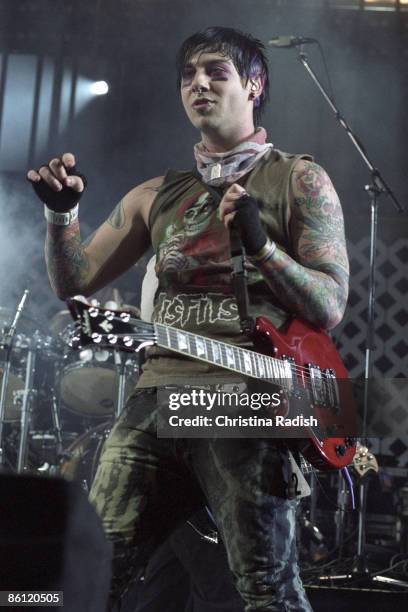 Photo of Zacky VENGEANCE and AVENGED SEVENFOLD; Zacky Vengeance at the KROQ Almost Acoustic Christmas Night held at the Gibson Amphitheatre in...