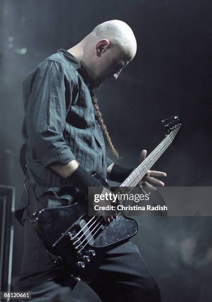 Photo of Shavo ODADJIAN and SYSTEM OF A DOWN; Shavo Odadjian at the KROQ Almost Acoustic Christmas Night held at the Gibson Amphitheatre in Universal...