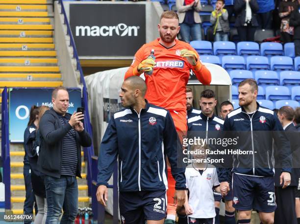 Bolton Wanderers' Ben Alnwick during the Sky Bet Championship match between Bolton Wanderers and Sheffield Wednesday at Macron Stadium on October 14,...