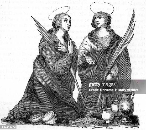 Saints Justa and Rufina Santa Justa y Santa Rufina, are venerated as martyrs. They are said to have been martyred at Hispalis during the 3rd century.
