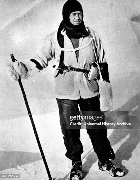 Photograph of Captain Robert Falcon Scott a British Royal Navy officer and explorer of the Antarctic regions. Dated 20th Century.