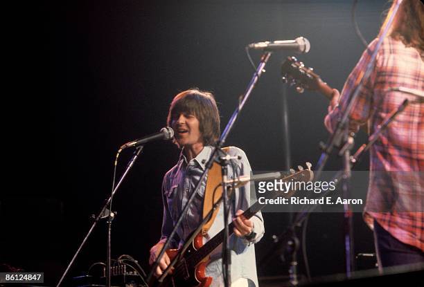 Photo of EAGLES and Randy MEISNER; Randy Meisner performing on stage