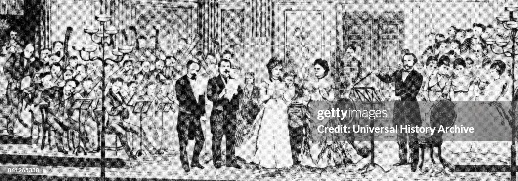The first La Scala performance of the 'Requiem' under the direction of Giuseppe Verdi.