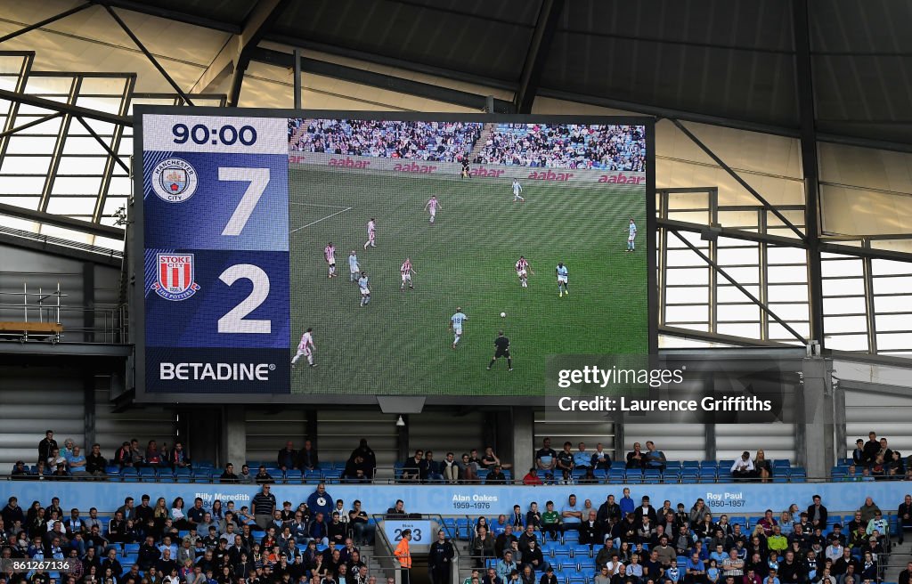 Manchester City v Stoke City - Premier League