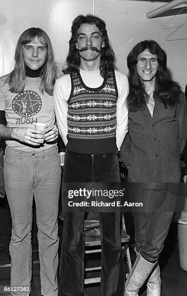Rush From Photo of Neil PEART and RUSH and Alex LIFESON and Geddy LEE; L-R ...