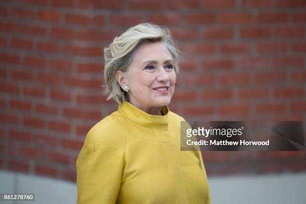 Hillary Clinton at Swansea University where she was given a Honorary Doctorate of Laws on October 14, 2017 in Swansea, Wales. The former US secretary...