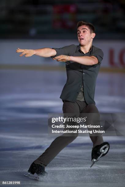 Ivan Pavlov of Ukraine competes in the Junior Men's Free Skating during day three of the ISU Junior Grand Prix of Figure Skating at Wurth Arena on...