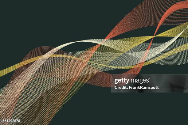 vintage vector data curve line pattern horizontal - empty swing stock illustrations