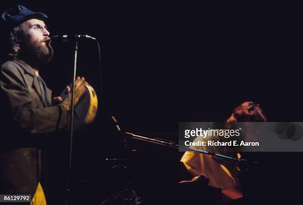 Photo of Tony BANKS and Phil COLLINS and GENESIS; Phil Collins & Tony Banks performing live onstage