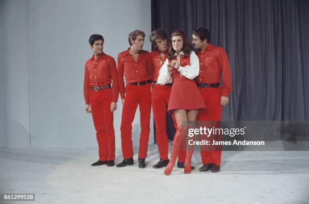 French singer Sheila performs on TV, Paris, 9th October 1968