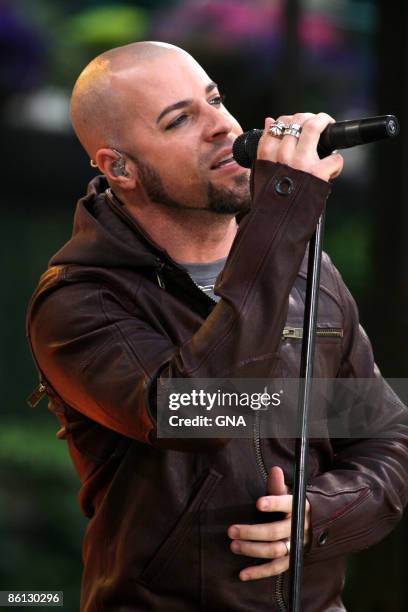 Photo of DAUGHTRY; Chris Daughtry performs on the Good Morning America Summer Concert Series in New York City on June 1, 2007. Photos by GNA