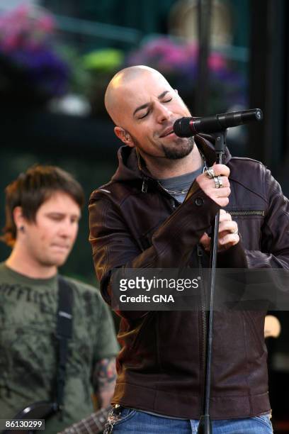 Photo of DAUGHTRY; Chris Daughtry performs on the Good Morning America Summer Concert Series in New York City on June 1, 2007. Photos by GNA