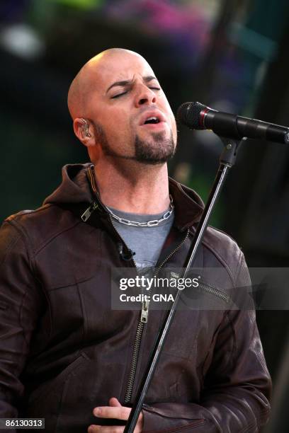 Photo of DAUGHTRY; Chris Daughtry performs on the Good Morning America Summer Concert Series in New York City on June 1, 2007. Photos by GNA