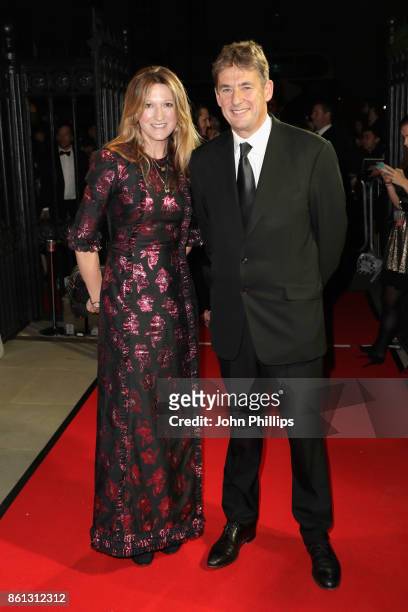 Amy Gadney and Tim Bevan attend the 61st BFI London Film Festival Awards on October 14, 2017 in London, England.