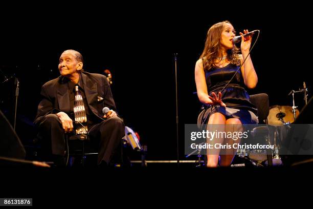 Photo of Little Jimmy SCOTT and China FORBES and PINK MARTINI, Little Jimmy Scott and China Forbes performing live onstage