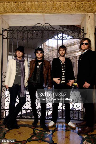 Photo of Cameron MUNCEY and Chris CESTER and Nic CESTER and JET; L-R: Cam Muncey, Nic Cester, Chris Cester, Mark Wilson