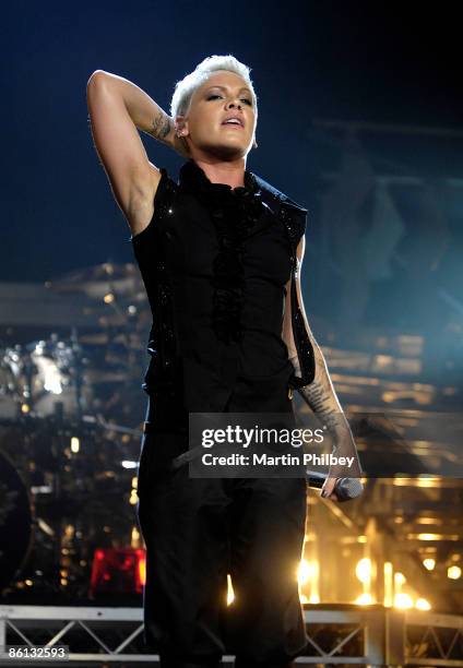 Photo of PINK; Performing live on stage