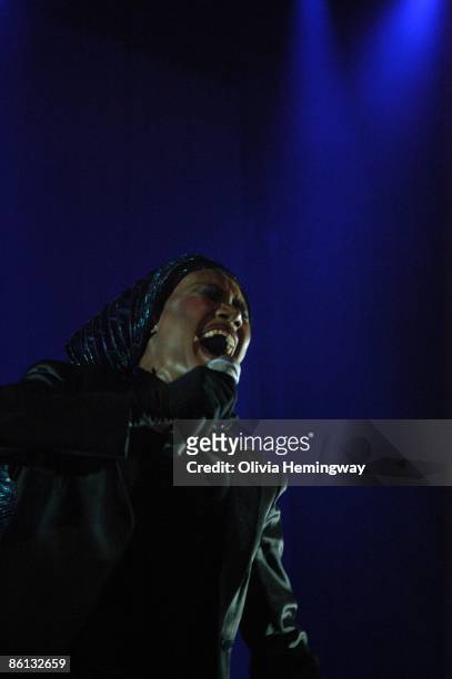 Photo of Grace JONES, Grace Jones performing on stage as part of the Meltdown Festival