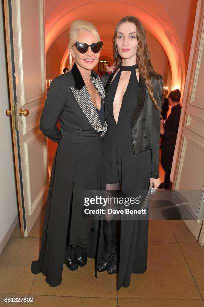 Amanda Eliasch and Inesa De La Roche attend a cocktail reception at the 61st BFI London Film Festival Awards at Banqueting House on October 14, 2017...