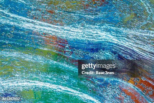 Natural Fluid Pattern Abstract Natural Pattern Made Of Oil In Water High-Res Stock Photo ...
