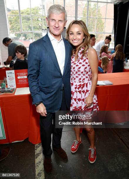 Andrea Illy and Giada De Laurentiis attend Italian Harvest Party with illy at Industria on October 14, 2017 in New York City.