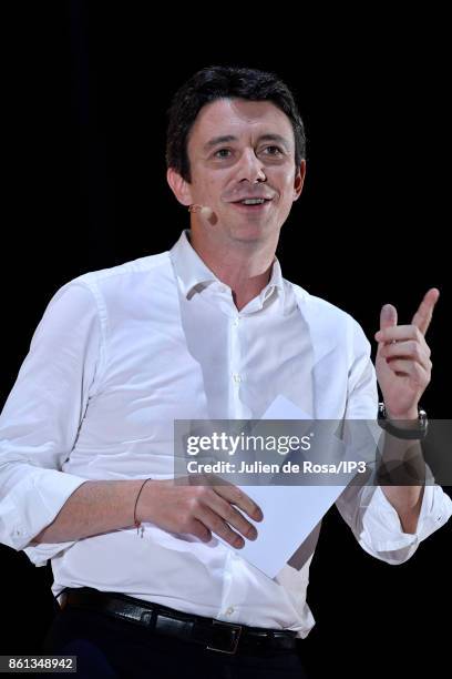 French Junior Economy Minister Benjamin Griveaux attends the third edition of Bpifrance INNO generation at AccorHotels Arena on October 12, 2017 in...