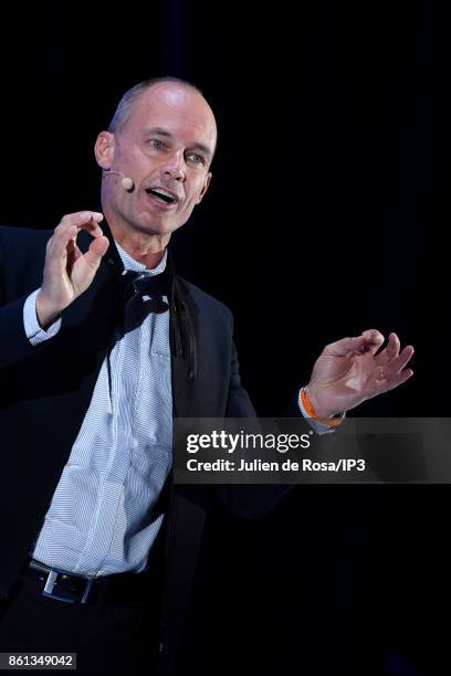 President of the Solar Impulse Foundation Bertrand Piccard attends the third edition of Bpifrance INNO generation at AccorHotels Arena on October 12,...