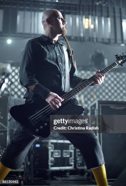 Photo of Shavo ODADJIAN and SYSTEM OF A DOWN; Shavo Odadjian at the KROQ Almost Acoustic Christmas Night held at the Gibson Amphitheatre in Universal...