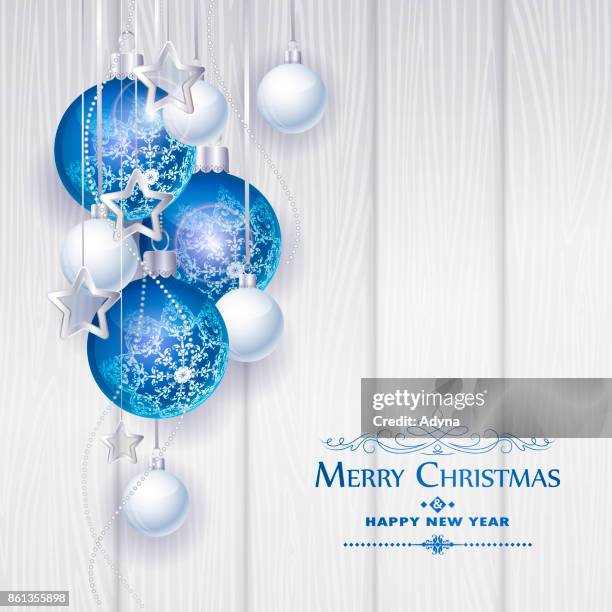 holiday greeting - rustic white wood christmas background stock illustrations