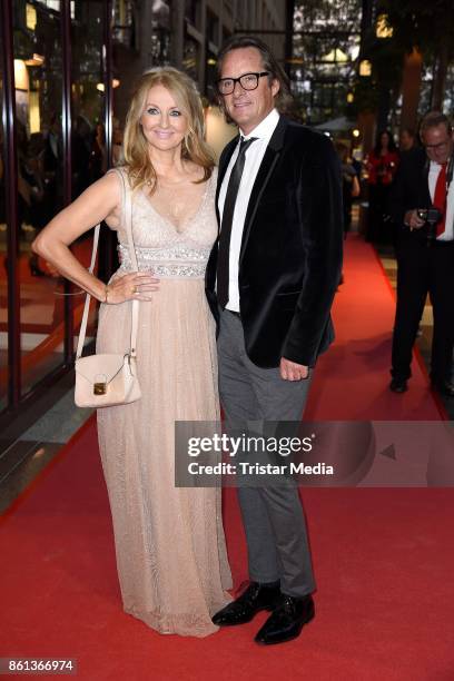 Frauke Ludowig and her husband Kai Roeffen attend the 29. KoelnBall on October 14, 2017 in Cologne, Germany.