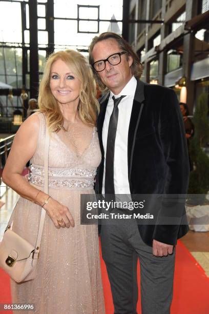 Frauke Ludowig and her husband Kai Roeffen attend the 29. KoelnBall on October 14, 2017 in Cologne, Germany.