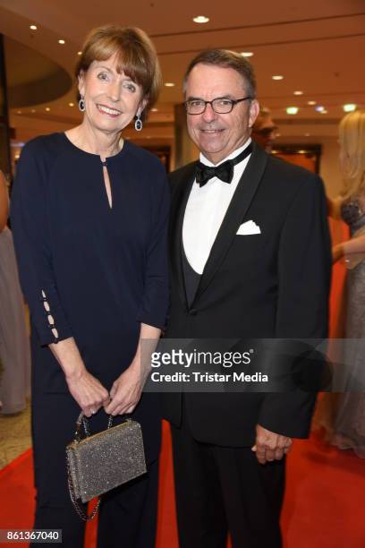 Major of Cologne Henriette Reker and her husband Perry Somers attend the 29. KoelnBall on October 14, 2017 in Cologne, Germany.