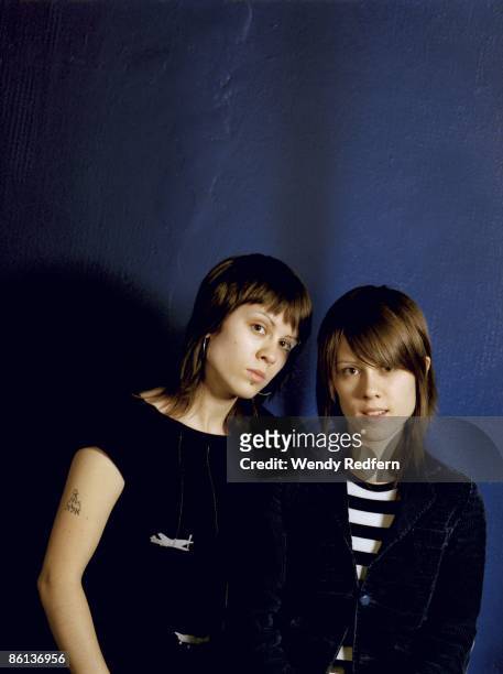 Photo of Tegan & Sara; Tegan & Sara photographed in Los Angeles, CA 2005