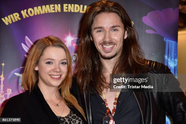 Anne Wuensche and Gil Ofarim during the 'My little Pony' Stars Autograph Session on October 14, 2017 in Berlin, Germany.