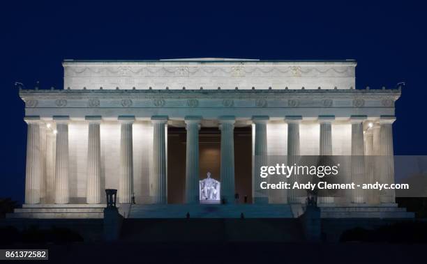 lincoln memorial - andy clement stock pictures, royalty-free photos & images