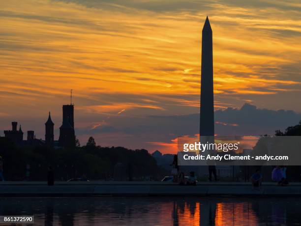 washington monument - andy clement stock pictures, royalty-free photos & images