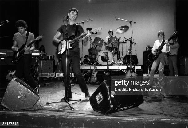 Photo of David BYRNE and TALKING HEADS and Jerry HARRISON and Chris FRANTZ, L-R: Jerry Harrison, David Byrne, Chris Frantz, Tina Weymouth