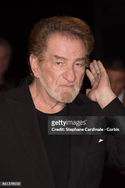 Singer Eddy Mitchell attends the Opening Ceremony of the 9th Film Festival Lumiere on October 14, 2017 in Lyon, France.