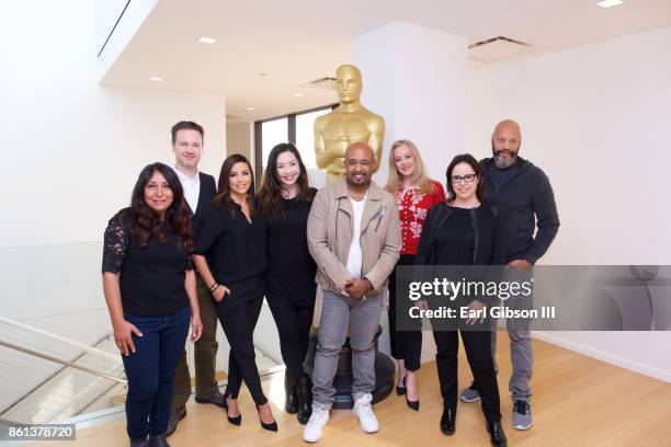 Panelists Writer-director Haifaa Al-Mansour, writer-director Matt Reeves, actress Eva Longoria, producer Nina Yang Bongiovi, moderator Mike Muse,...