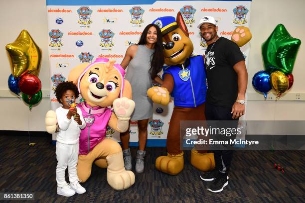 Ciara , Russell Wilson and Future Zahir Wilburn attend Nickelodeon And VStar Entertainment Group's PAW Patrol Live! "Race to the Rescue" at Dolby...
