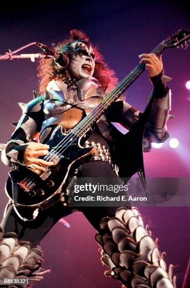 Gene Simms Photo of KISS and Gene SIMMONS; Gene Simmons performing live onstage ...