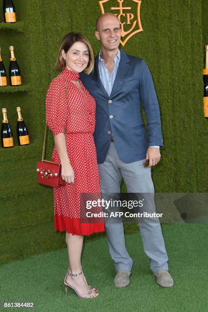 Sasha Alexander and Eduardo Ponti attend the 8th annual Veuve Clicquot Polo Classic at the Will Rogers State Historic Park in Pacific Palisades, on...
