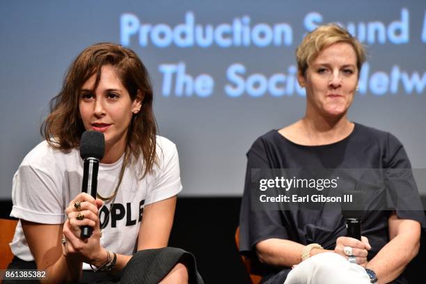 Costume Designer Erin Benach and Susan Benjamin speak onstage at The Academy Presents The 2017 Careers In Film Summit at Samuel Goldwyn Theater on...