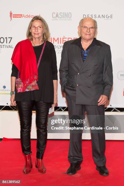 Claire Stevenin and Jean Francois Stevenin attend the Opening Ceremony of the 9th Film Festival Lumiere on October 14, 2017 in Lyon, France.