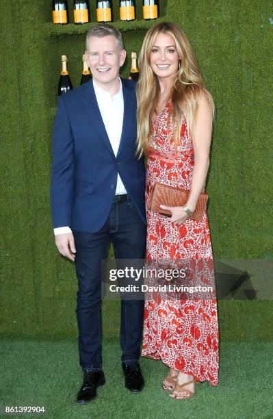 Comedian Patrick Kielty and television personality Cat Deeley attend the 8th Annual Veuve Clicquot Polo Classic at Will Rogers State Historic Park on...