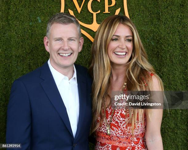 Comedian Patrick Kielty and television personality Cat Deeley attend the 8th Annual Veuve Clicquot Polo Classic at Will Rogers State Historic Park on...