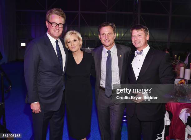 Co-hosts Joe Scarborough, Mika Brzezinski, Tony Goldwyn and Jonathan Bush Jr. Attend the 2017 Americares Airlift Benefit at Westchester County...